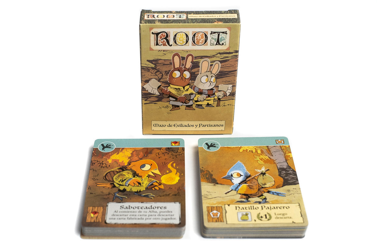 Root: Pack cartas de Exiliados y Partisanos