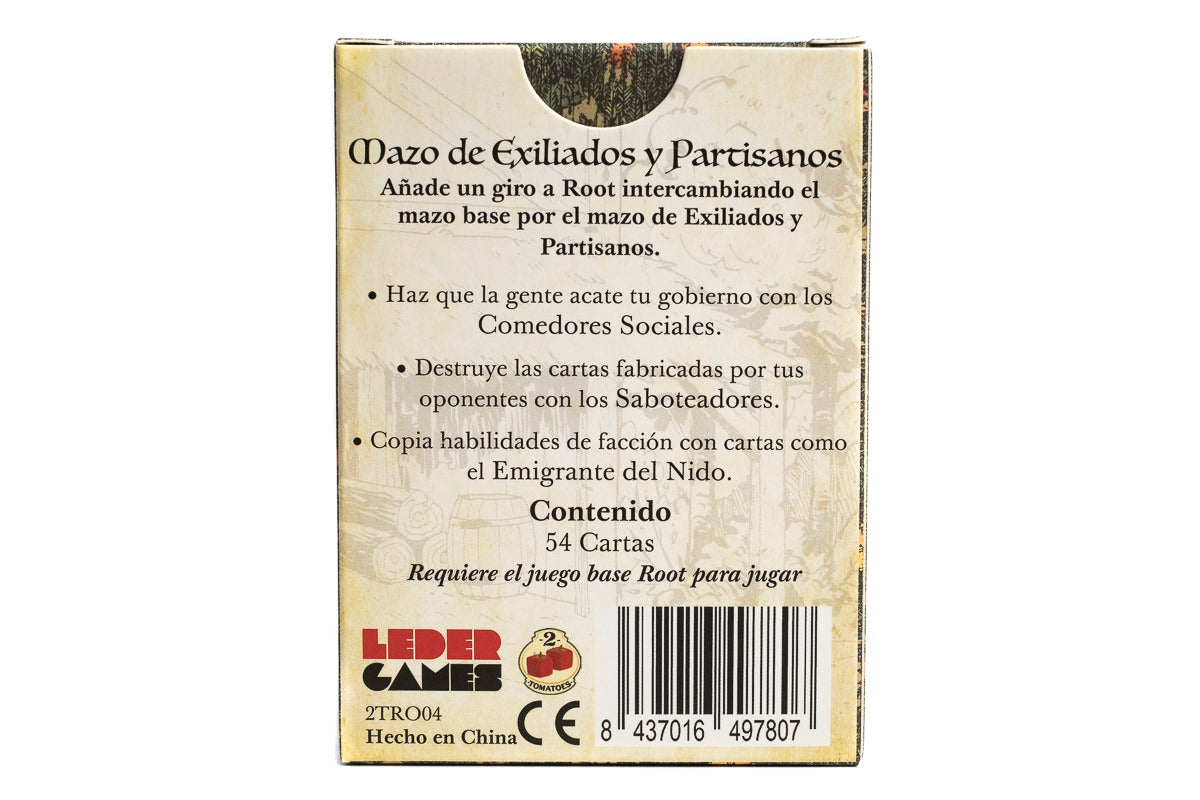 Root: Pack cartas de Exiliados y Partisanos